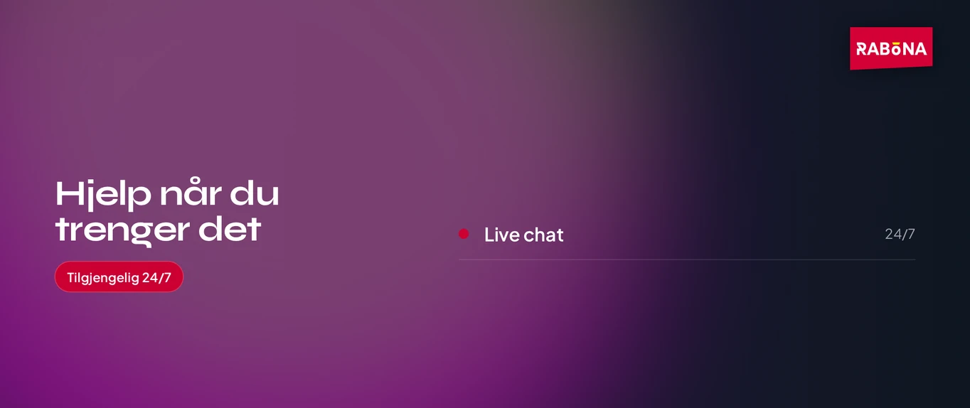 Bruk live chat-støtte